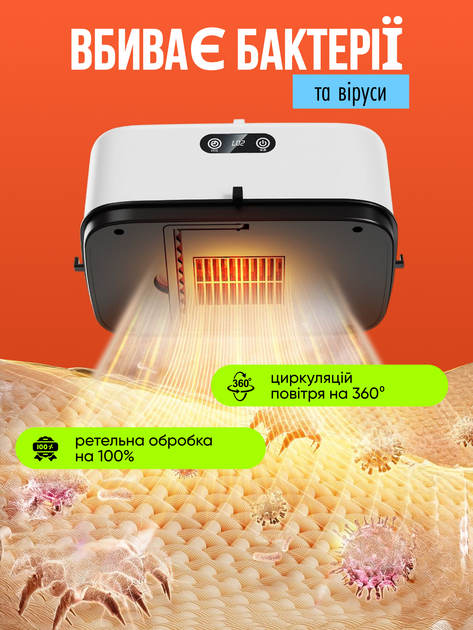 Сушилка для белья сушка сушарка электрическая с подогревом электросушилка для одежды подвесная портативная с чехлом таймером - Фото 8 Сушилка для белья сушка сушарка электрическая с подогревом электросушилка для одежды подвесная портативная с чехлом таймером - изображение 8