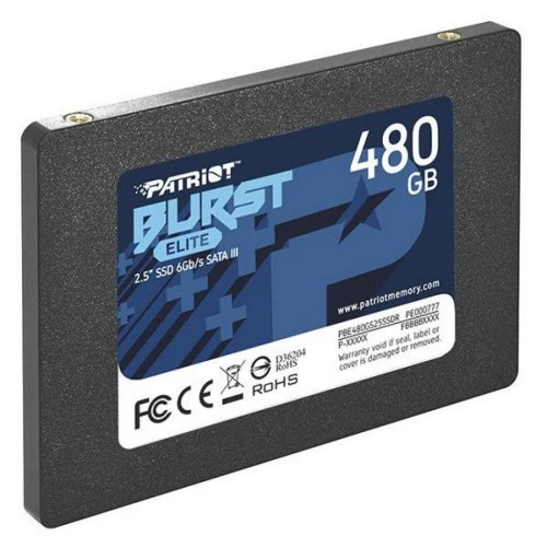 Накопичувач SSD 2.5" 480GB Burst Elite Patriot (PBE480GS25SSDR) Patriot PBE480GS25SSDR 911311 - Фото 2 Накопичувач SSD 2.5" 480GB Burst Elite Patriot (PBE480GS25SSDR) Patriot PBE480GS25SSDR 911311 - зображення 2