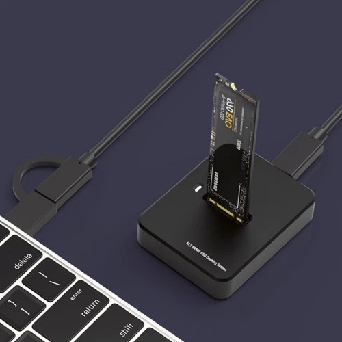 Док-станція для накопичувачів Gembird USB Type-C M.2 SATA NVME SSD (DD-U3M2) GEMBIRD DD-U3M2 907268 - Фото 4 Док-станція для накопичувачів Gembird USB Type-C M.2 SATA NVME SSD (DD-U3M2) GEMBIRD DD-U3M2 907268 - зображення 4