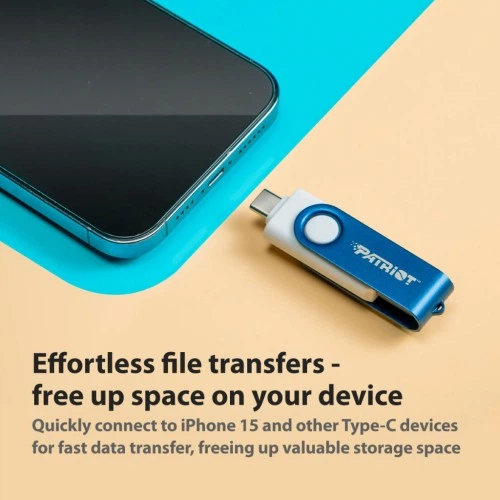 USB флеш накопитель Patriot 64GB Xporter X550 USB 3.2/Type-C (PS64GX550AAD) Patriot PS64GX550AAD 1083901 - Фото 7 USB флеш накопитель Patriot 64GB Xporter X550 USB 3.2/Type-C (PS64GX550AAD) Patriot PS64GX550AAD 1083901 - изображение 7