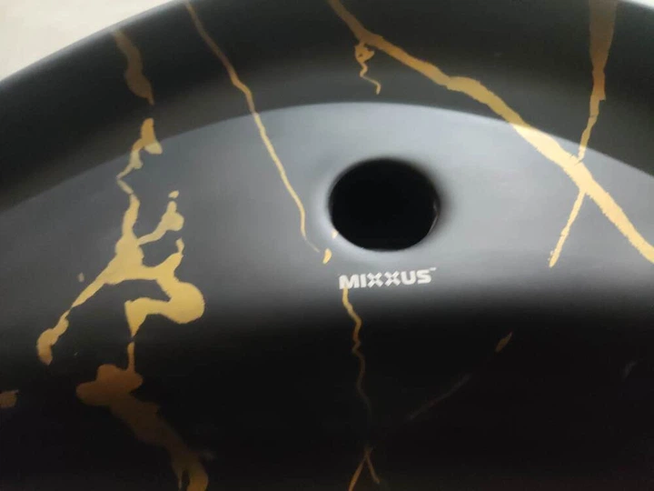 Раковина накладна MIXXUS PREMIUM WAVE-0201 MARBLE 430х430х150mm з отвором під змішувач (MP6536) - изображение 2