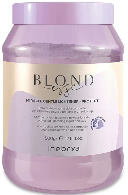 Пудра для освітлення волосся Inebrya Blondesse Miracle Gentle Light Protect 500 г - Фото 1 Пудра для освітлення волосся Inebrya Blondesse Miracle Gentle Light Protect 500 г - зображення 1