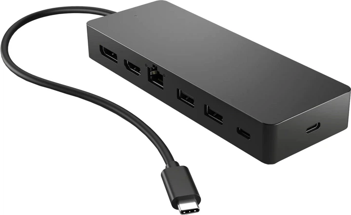 Универсальный хаб HP USB3.1 Type-C - HDMI/USB 3.0x2/Type-Cx2/DP/RJ45/Ethernet Black (50H55UT) - изображение 2
