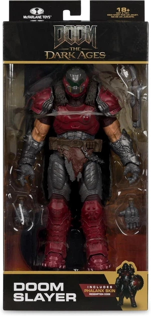 Фигурка Дум: Темные Века - Убийца Судьбы Doom: The Dark Ages Doom Slayer Phalanx Skin Action Figure Mcfarlane Toys - изображение 4