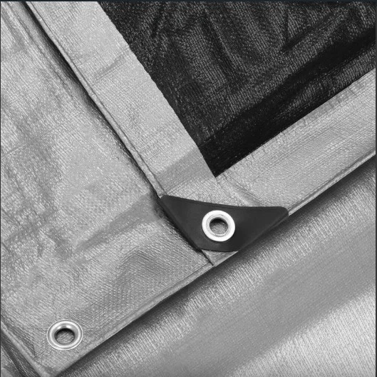 Брезент Springos 6 x 8 м 260 г/м2 Сірий (GA2186) - зображення 4