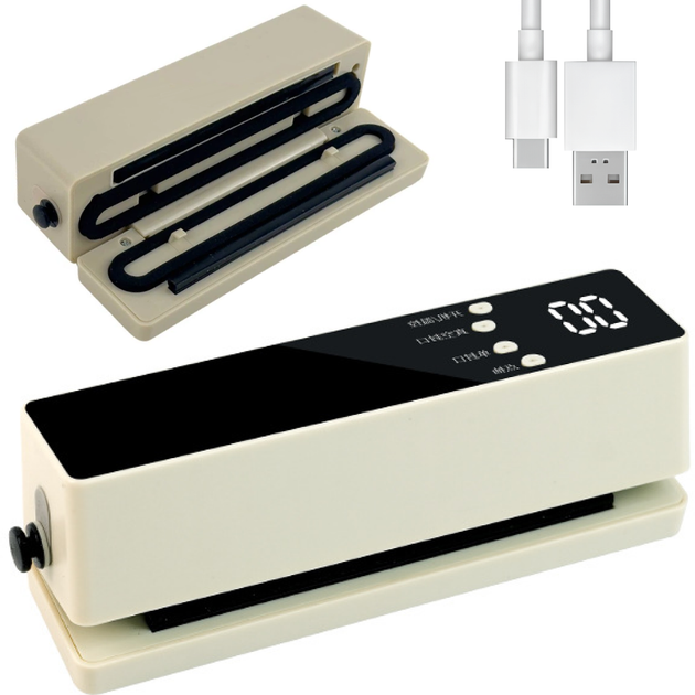 Аккумуляторный вакууматор упаковщик для продуктов от USB LY-1067 Бежевый ( см1172701 ) - Фото 1 Аккумуляторный вакууматор упаковщик для продуктов от USB LY-1067 Бежевый ( см1172701 ) - изображение 1