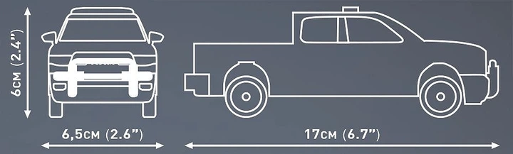 Klocki konstrukcyjne Cobi 24608 Dodge RAM 1500 Police 203 elementy (5902251246082) - obraz 5