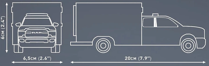 Klocki konstrukcyjne Cobi 24609 Dodge RAM 3500 Ambulance 295 elementy (5902251246099) - obraz 4