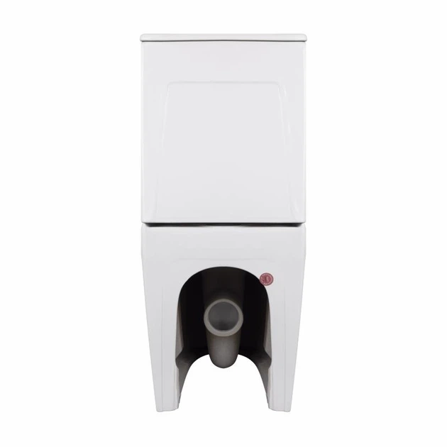 Унитаз-компакт Qtap Scorpio безободочный Ultra Quiet с сиденьем Soft-close для санузла белый бесшумный унитаз (600138) - изображение 7