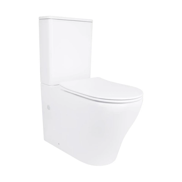 Напольный унитаз Qtap безобедочный Ultra Quiet с сиденьем Soft-close белый для ванной комнаты туалетный унитаз (600628) - изображение 10
