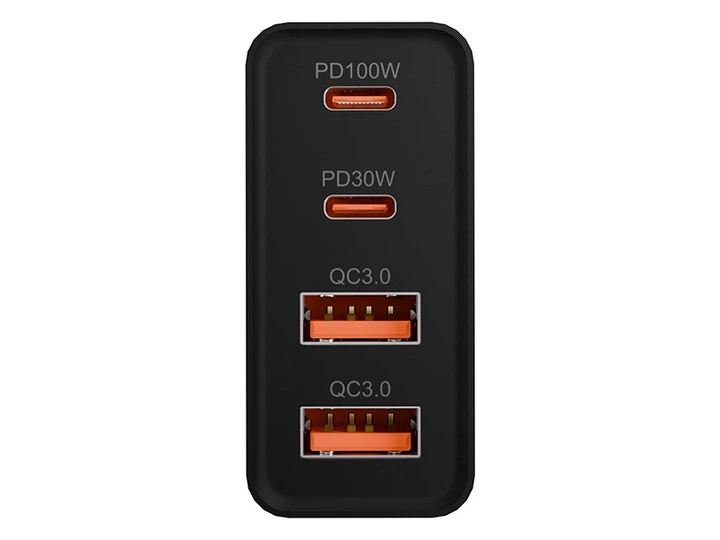 Ładowarka sieciowa Blow 76-028 gniazdo USBx2 + USB - Cx2 QC + PD 100W Czarna (5900804140979) - obraz 3