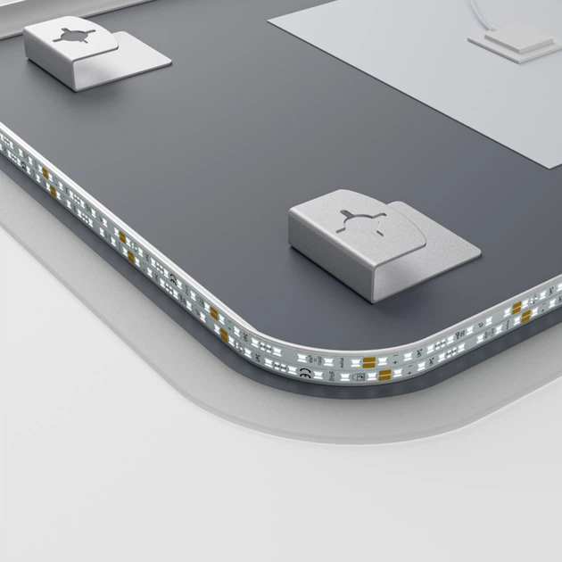 Зеркало MIXXUS PREMIUM алюминиевое 90х65 см с LED подсветкой и димером 2500-6500K (617326) - изображение 6