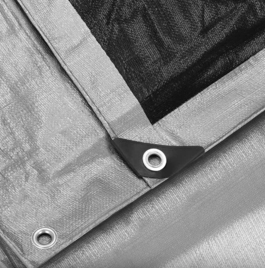 Брезент Springos 3 x 4 м 260 г/м2 Сірий (GA2188) - зображення 3