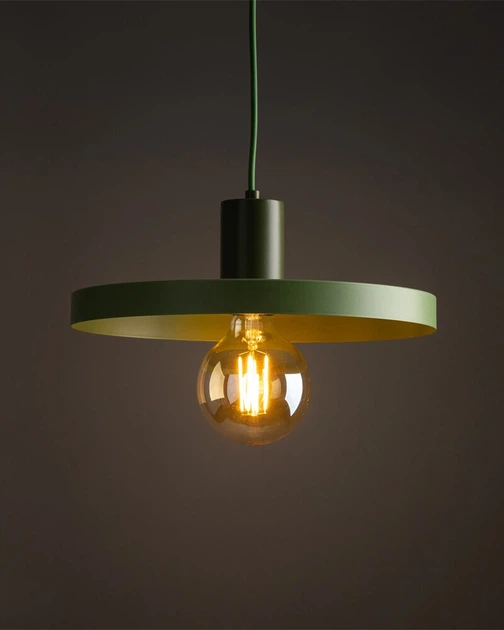 Підвісний світильник, люстра TK Lighting 10761 Sila E27 1x15W IP20 зелений - зображення 2