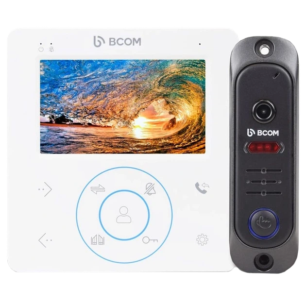 Комплект видеодомофона BCOM BD-480 White Kit - Фото 1 Комплект видеодомофона BCOM BD-480 White Kit - изображение 1