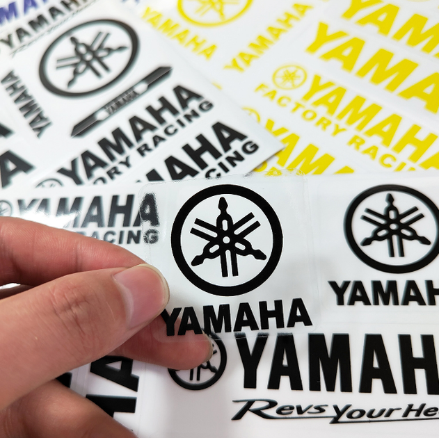 Набор наклеек YAMAHA FACTORY RACING - Полный стекерпак (25x20 см) - изображение 3