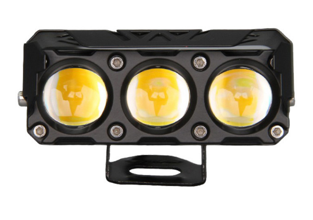 Дополнительная LED фара для мотоцикла и авто — Трехлинзовый LED Spotlight (35W, 3200LM), (1 фонарь) - изображение 4