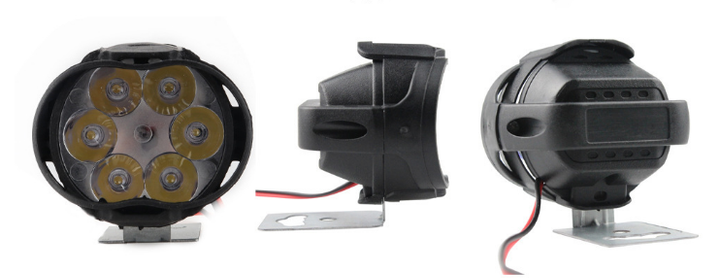 Світлодіодні LED фари додаткового світла 10W 12V (6 діодів) — Комплект 2 шт. - зображення 2