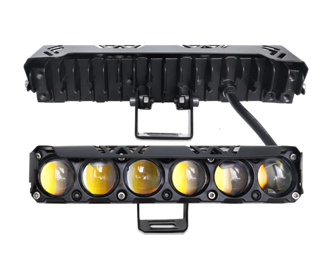 Светодиодная LED балка (фара) 6-Eye Pro: Мощность 90 Вт, Бело-Желтый свет - Фото 3 Светодиодная LED балка (фара) 6-Eye Pro: Мощность 90 Вт, Бело-Желтый свет - изображение 3