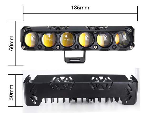 Светодиодная LED балка (фара) 6-Eye Pro: Мощность 90 Вт, Бело-Желтый свет - Фото 6 Светодиодная LED балка (фара) 6-Eye Pro: Мощность 90 Вт, Бело-Желтый свет - изображение 6