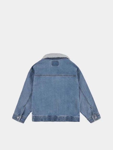 Джинсова куртка для дівчинки від бренду Levi’s колір блакитний розмір 158 см (14 років) - зображення 6