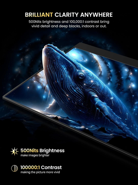 Портативный монитор UPERFECT UColor O Lite 13.3'' 4K OLED BE133BU USB-C - изображение 11