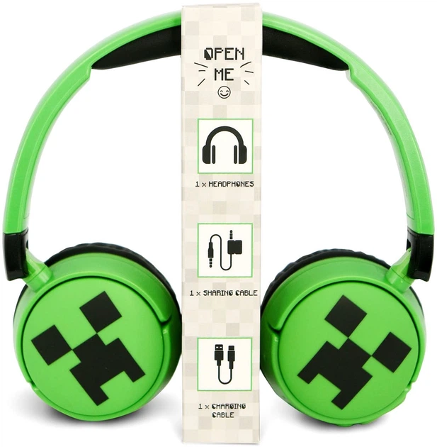 Słuchawki OTL Technologies Minecraft Wireless Green (5055371629126) (955555914454689) - Outlet - obraz 10