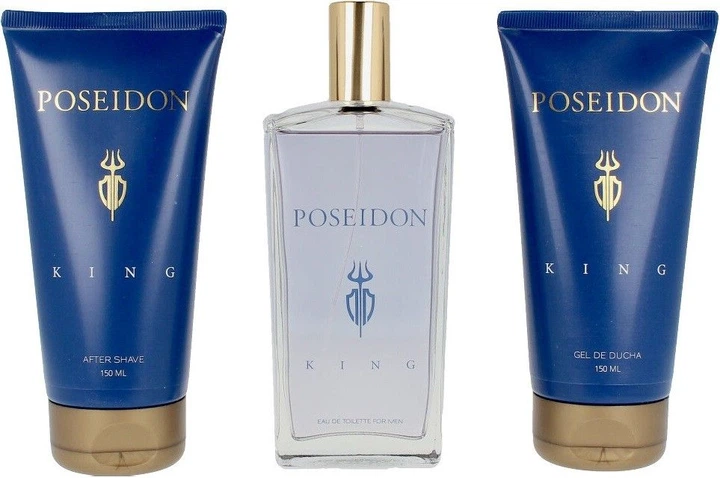 Zestaw dla mężczyzn Instituto Espanol Aire De Sevilla Poseidon King Woda toaletowa 150 ml + Żel pod prysznic 150 ml + Balsam po goleniu 150 ml (841104 (955555915338410) - Outlet - obraz 2