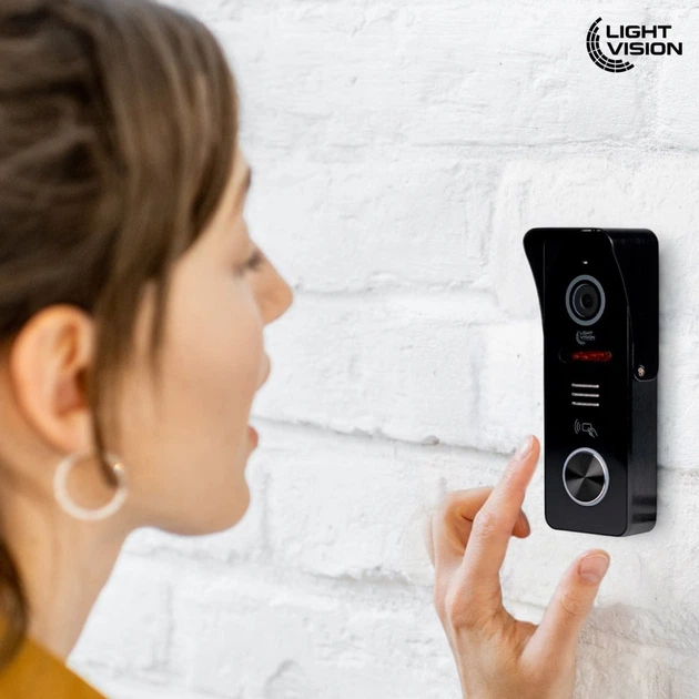 Комплект відеодомофона Light Vision: домофон 7" AMSTERDAM FHD White та відеопанель RIO FHD Black - Фото 7 Комплект відеодомофона Light Vision: домофон 7" AMSTERDAM FHD White та відеопанель RIO FHD Black - зображення 7