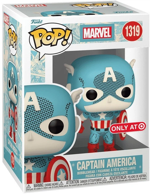 Фігурка Funko POP! Marvel Капітан Америка Retro Reimagined 10 см FNK77488 (889698774888) - зображення 2
