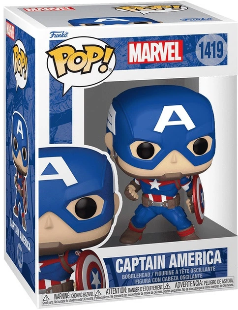 Фігурка Funko POP! Marvel MCU Archives Капітан Америка 10 см FNK83791 (889698837910) - зображення 2