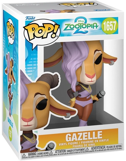 Фігурка Funko POP! Disney Зоотрополіс Газель 10 см FNK86639 (889698866392) - зображення 2