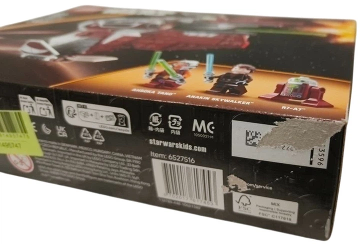 Zestaw klocków LEGO Star Wars Interceptor Jedi Ahsoki 290 elementów (75401) (955555914957475) - Outlet - obraz 4