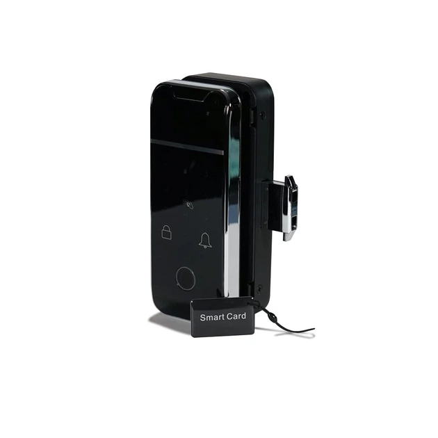 Замок биометрический автономный на стеклянную дверь Trinix TRL-3307BTG с Bluetooth, считывателем отпечатков пальцев и карт Mifare (65-00042) - изображение 3