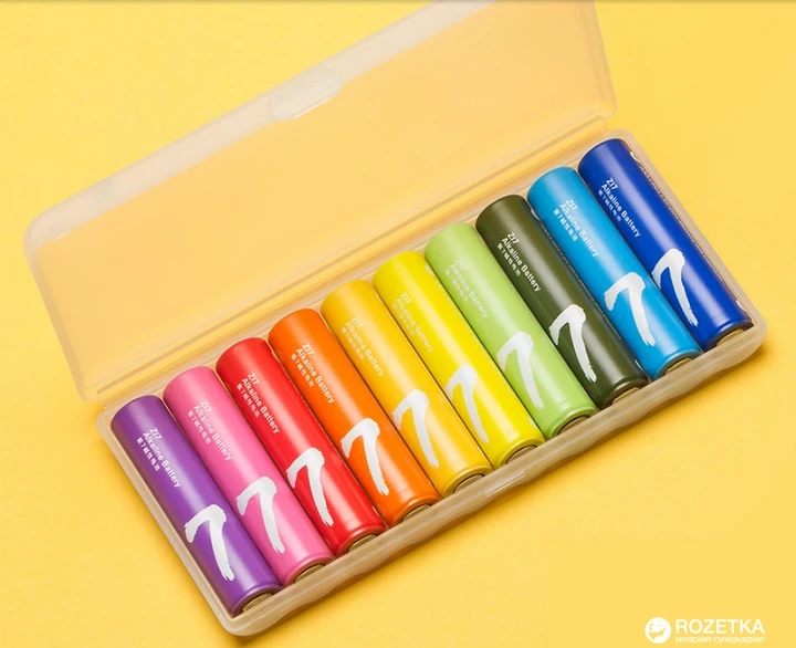 Батарейка ZMI Alkaline Battery ZI7 Rainbow AAA 40шт - Фото 3 Батарейка ZMI Alkaline Battery ZI7 Rainbow AAA 40шт - изображение 3