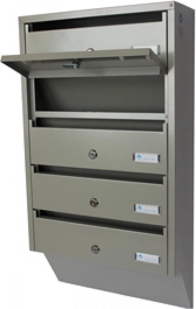 Skrzynka na listy Glori ir Ko PD935 38.5 x 14.5 x 72.4 cm Szara (2000509455644) - obraz 2