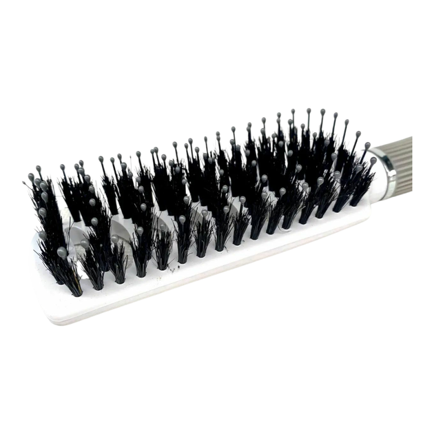 Профессиональная щетка-скелетка Salon Professional 9643TDF White. Комбинированная расческа для быстрой сушки и полировки волос. - Фото 2 Профессиональная щетка-скелетка Salon Professional 9643TDF White. Комбинированная расческа для быстрой сушки и полировки волос. - изображение 2