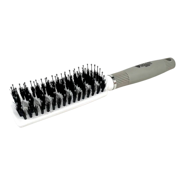 Профессиональная щетка-скелетка Salon Professional 9643TDF White. Комбинированная расческа для быстрой сушки и полировки волос. - Фото 3 Профессиональная щетка-скелетка Salon Professional 9643TDF White. Комбинированная расческа для быстрой сушки и полировки волос. - изображение 3
