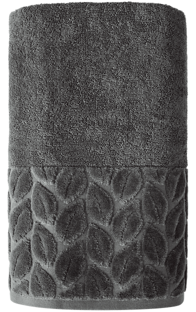Полотенце банное 90х150 см Leaves Dark Gray SOHO (2000003344819) - изображение 3