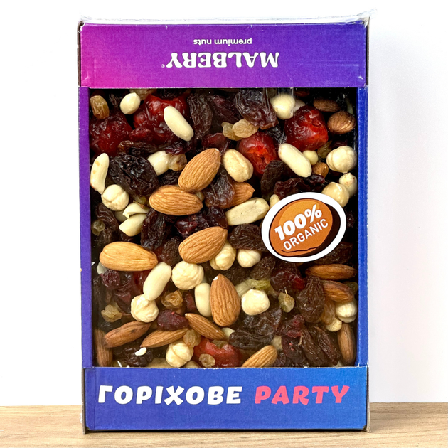Мікс горіхів і сухофруктів Malbery Premium Nuts 500 г - Фото 1 Мікс горіхів і сухофруктів Malbery Premium Nuts 500 г - зображення 1