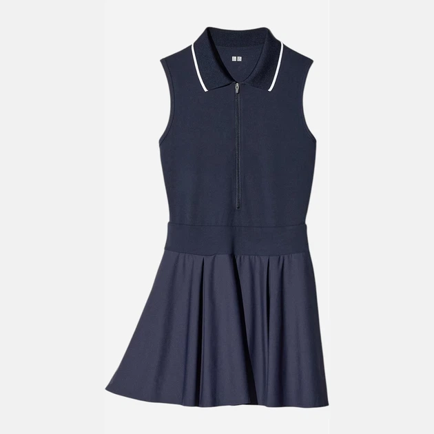 Платье короткое летнее женское Uniqlo 511257184 M Синее (1159852251) - Фото 3 Платье короткое летнее женское Uniqlo 511257184 M Синее (1159852251) - изображение 3