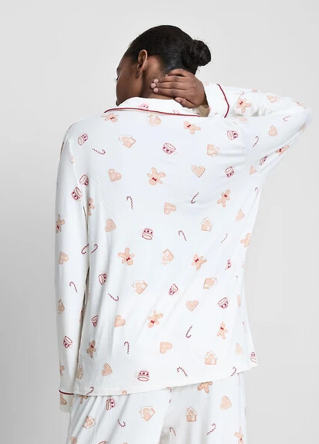 Піжамна сорочка Primark Boyfriend Pyjamas М Для дому та сну Молочний (8966) - Фото 4 Піжамна сорочка Primark Boyfriend Pyjamas М Для дому та сну Молочний (8966) - зображення 4