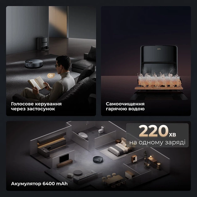 Робот пилосос MOVA Z60 Ultra Roller Complete Black - зображення 4