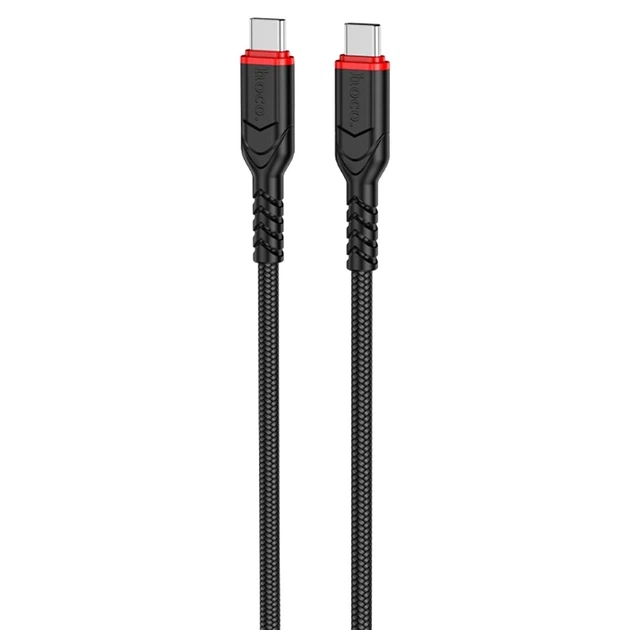 USB кабель для швидкої зарядки HOCO X59 Type-C / Type-C 60W 2 м Чорний - Фото 2 USB кабель для швидкої зарядки HOCO X59 Type-C / Type-C 60W 2 м Чорний - зображення 2