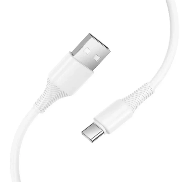 USB кабель для швидкої зарядки HOCO X120 Type-C 15w 1 м Білий - зображення 3