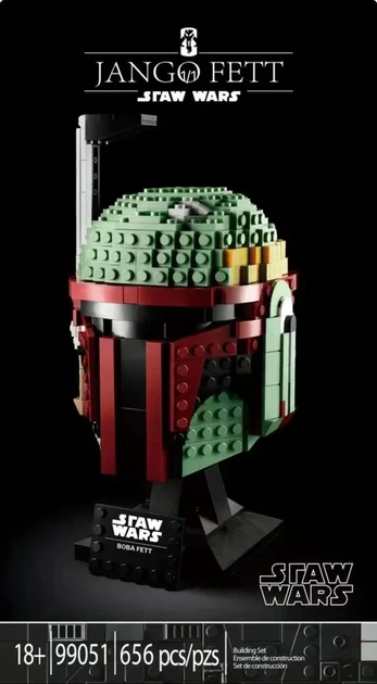 Конструктор Звездные войны Голова Шлем Бобы Фетта Star Wars Boba Fett 656 деталей - изображение 4