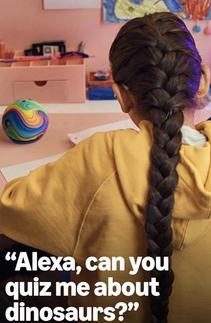 Дитяча смарт колонка Amazon Echo Dot 5th Generation Kids - Rainbow Swirl (214OR) (Англійська мова) - Фото 3 Дитяча смарт колонка Amazon Echo Dot 5th Generation Kids - Rainbow Swirl (214OR) (Англійська мова) - зображення 3