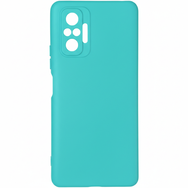 Чехол Fiji Full Soft Premium для Xiaomi Redmi Note 10 Pro силикон бампер Mint - изображение 2