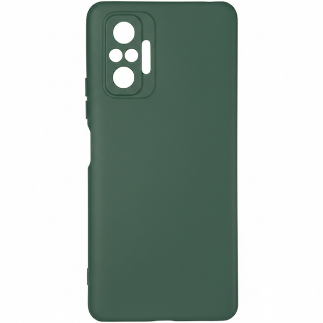 Чохол Fiji Full Soft Premium для Xiaomi Redmi Note 10 Pro силікон бампер Dark Green - зображення 2