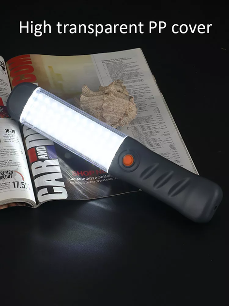 Автомобільна лампа-ліхтар бездротова UKC LED Lamp IP44-48COB інспекційне світло з гачком, 2 магніти - зображення 2